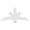 Ekena Millwork Davenport Architectural Grade PVC Gable Bracket, 60"W x 27 1/2"H x 4"D x 6"F, 11/12 Pitch GBP060X28X0406DAV00 - alternate 5